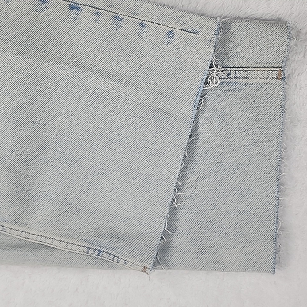 Zara High Rise Full Length Distressed Hem Jeans Brand New With Tags - Picture 9 of 16